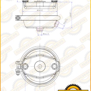 Камера тормозная (дисковый тормоз) BPWMBRVISchm
