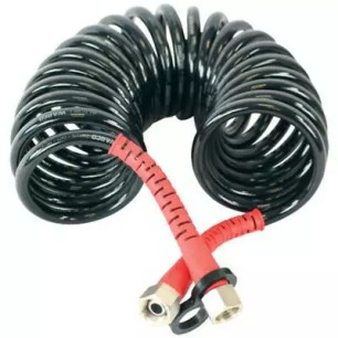 Шланг витой (красный) гайка М18х1.5/гайка M18x1,5 L-4000 (20 витков)